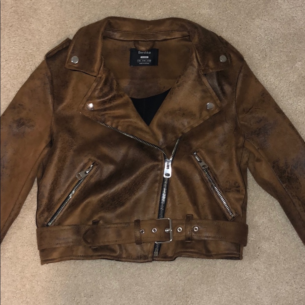 Bershk faux leather jacket